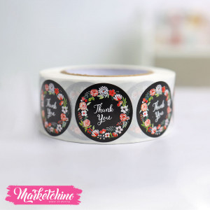 500 pcs Flower & Slogan Graphic Gift Sticker