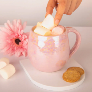  Pottery mug-Pink Curvy