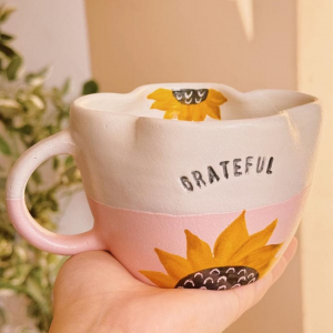 Pottery Grateful  mug - 