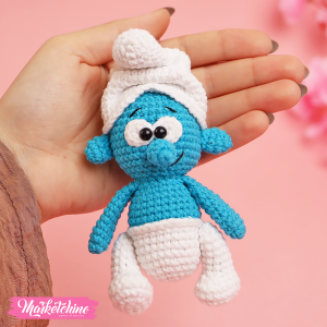 Crochet Keychain-Smurf