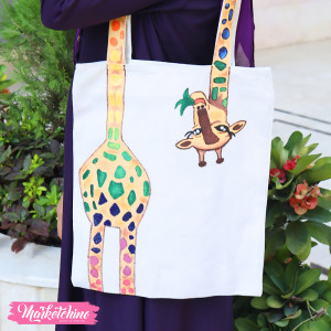 Painted Tote Bag&Cross-Giraffe