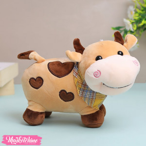 Toy-Cow With Yellow Scarf 