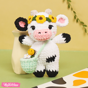 Crochet Keychain For Eid - Cow