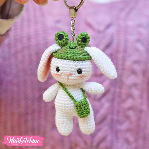 Crochet Keychain-Olive Bunny