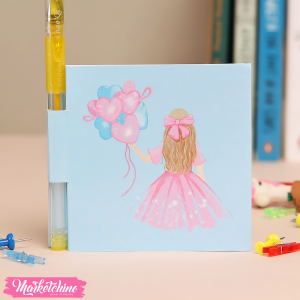 Set Of Mini Sketch&Gel Pen-Girl