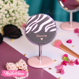 Cosmetic Mirror-Zebra-Pink 1