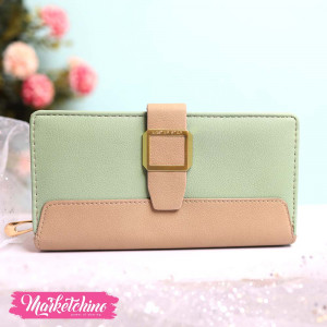 Leather Wallet-Mint Green