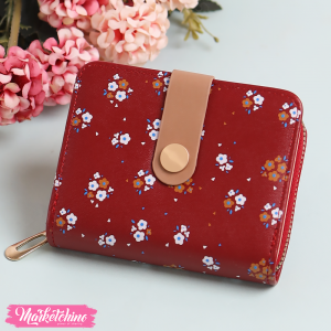 Leather Wallet-Maroon