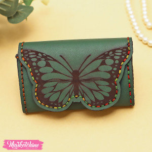Leather Wallet-Butterfly 