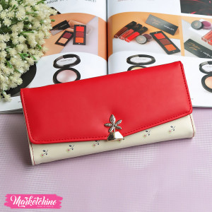 Leather Wallet-Red 