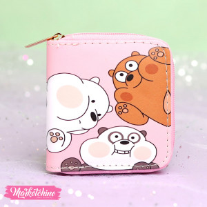 Wallet- We Bare Bears-Pink 3