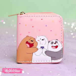 Wallet- We Bare Bears-Pink 2