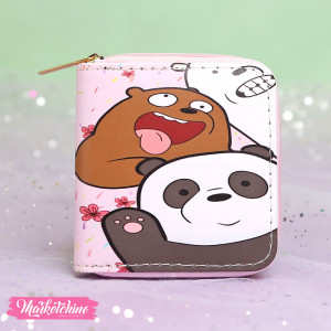 Wallet- We Bare Bears-Pink 1