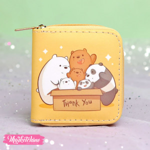 Wallet- We Bare Bears-Yellow 1