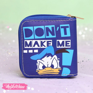Leather Wallet-Blue Donald Duck