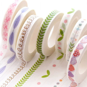 1 Roll Random Pattern Washi Tape 