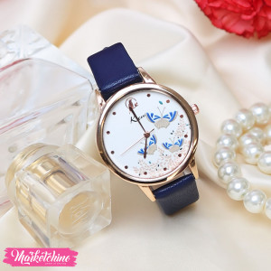 Watch For Women-Dark Blue Butterfly 