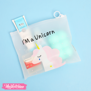 Unicorn Pattern  Waterproof  Storage Bag (21*17 cm )