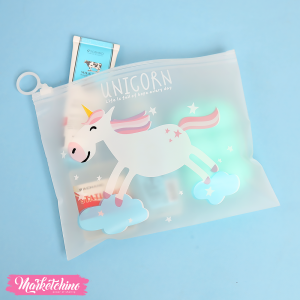 Unicorn Pattern  Waterproof  Storage Bag (21*17 cm )