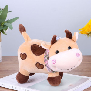Toy-Cow With Pink Scarf 