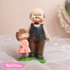 Ceramic Decor-Grand Pa&Girl