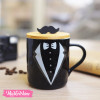 Ceramic Mug-Black Men Suit