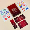Daily English planner - Maroon ( 2025 )
