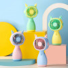 Lighting Hand \ Stand , 3 Speeds Desk Fan, Battery Recharging - Multi Faces