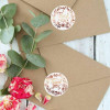 500pcs Slogan Graphic Gift Sticker Rose Gold