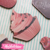 Wood Magnet-Cup Cake
