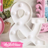 Decorative Letter &-White