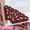 Leather Bookmark-Ornamented-Maroon 