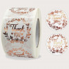 500pcs Slogan Graphic Gift Sticker Rose Gold