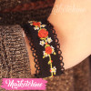 Embroidered Bracelet-Black