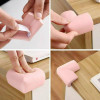 Set Of 4pcs Solid Color Table Corner Cover-Pink