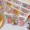 9 Drawers Stationery Organizer Box With Random Sticker-Pink