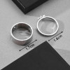 Set Of 2pcs Fashion Stainless Steel Airplane Decor Ring 