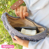 Cross Bag-Crochet-Off White