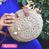  Cross Bag-Crochet-Beige  1