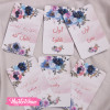 Milestone Card Baby-Pink Flower 