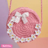 Crochet Cross Bag - Daisy Flower 