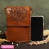 Leather Cross Bag-Flower