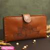 Leather Wallet-Flower