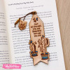 Natural Leather Bookmark-cactus