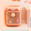 Acrylic Pig Pen Holder &Stationery Organiser Box-Purple