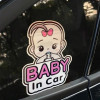  Letter Baby Graphic Reflective Car Sticker 1