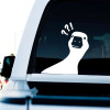 Cartoon Duck Print Car Sticker
