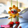 Car Charm-Flower Duck