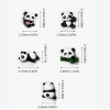 5pcs Panda Shaped Car Decals Stickers