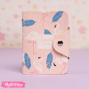 Leather Card Case-Pink Flamingo 1